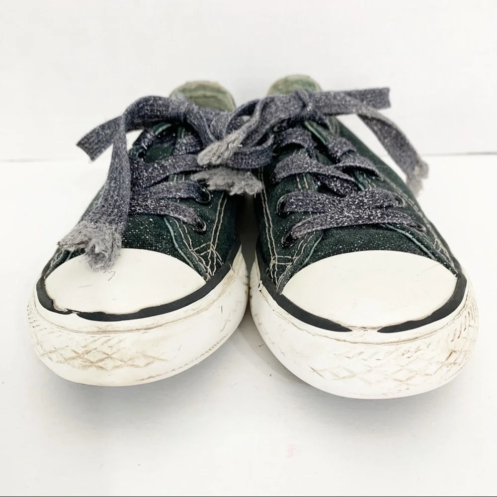 Converse All Star Multi Color Various Print Tounges Low Top Canvas Sneakers
